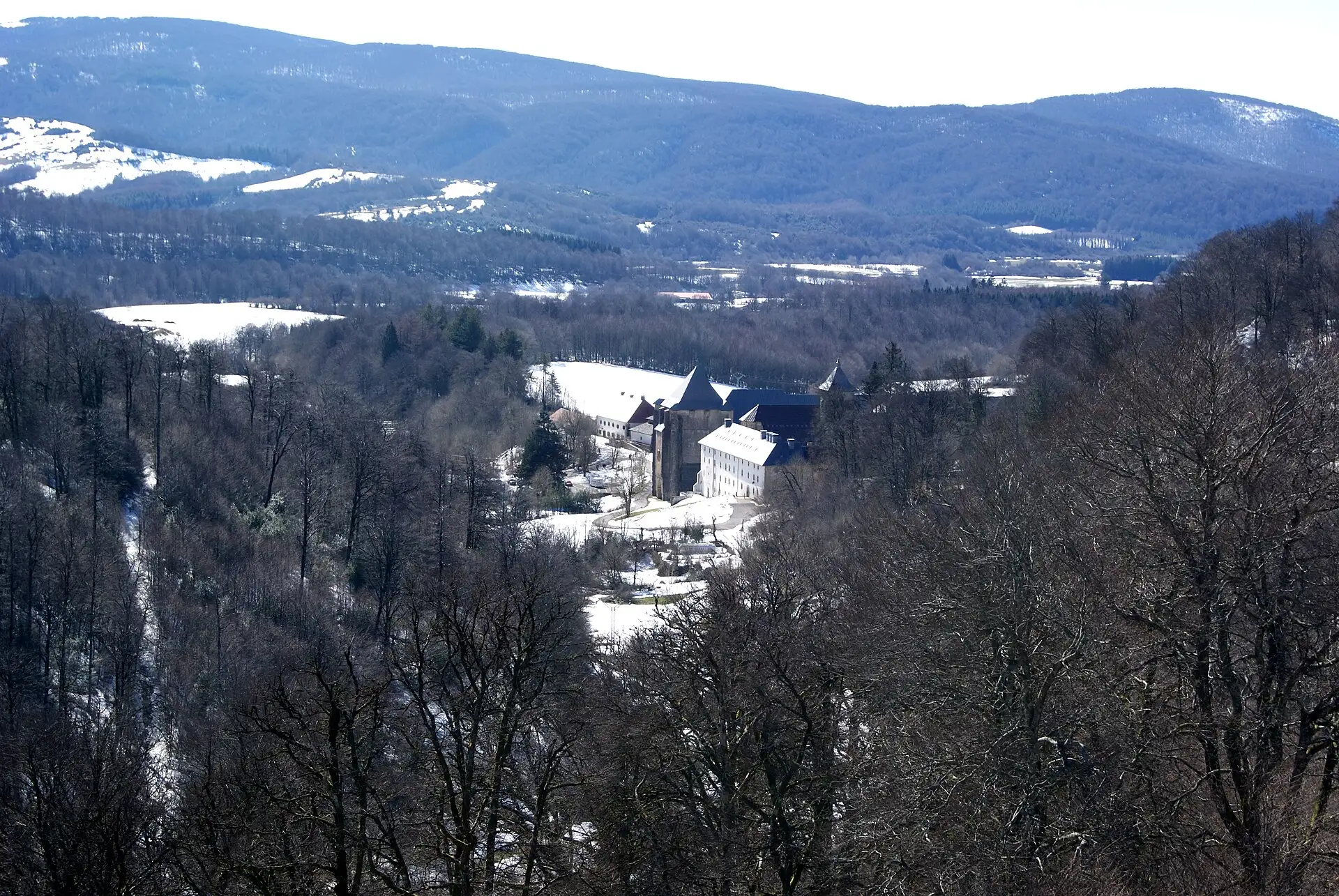 La colegiata de Roncesvalles al pie del puerto