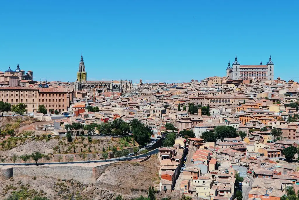 Panoramic view of Toledo above the river Tagus